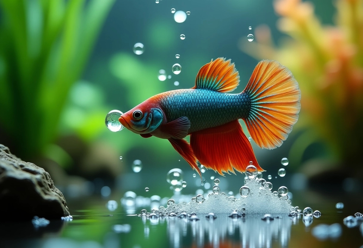 betta splendens + reproduction